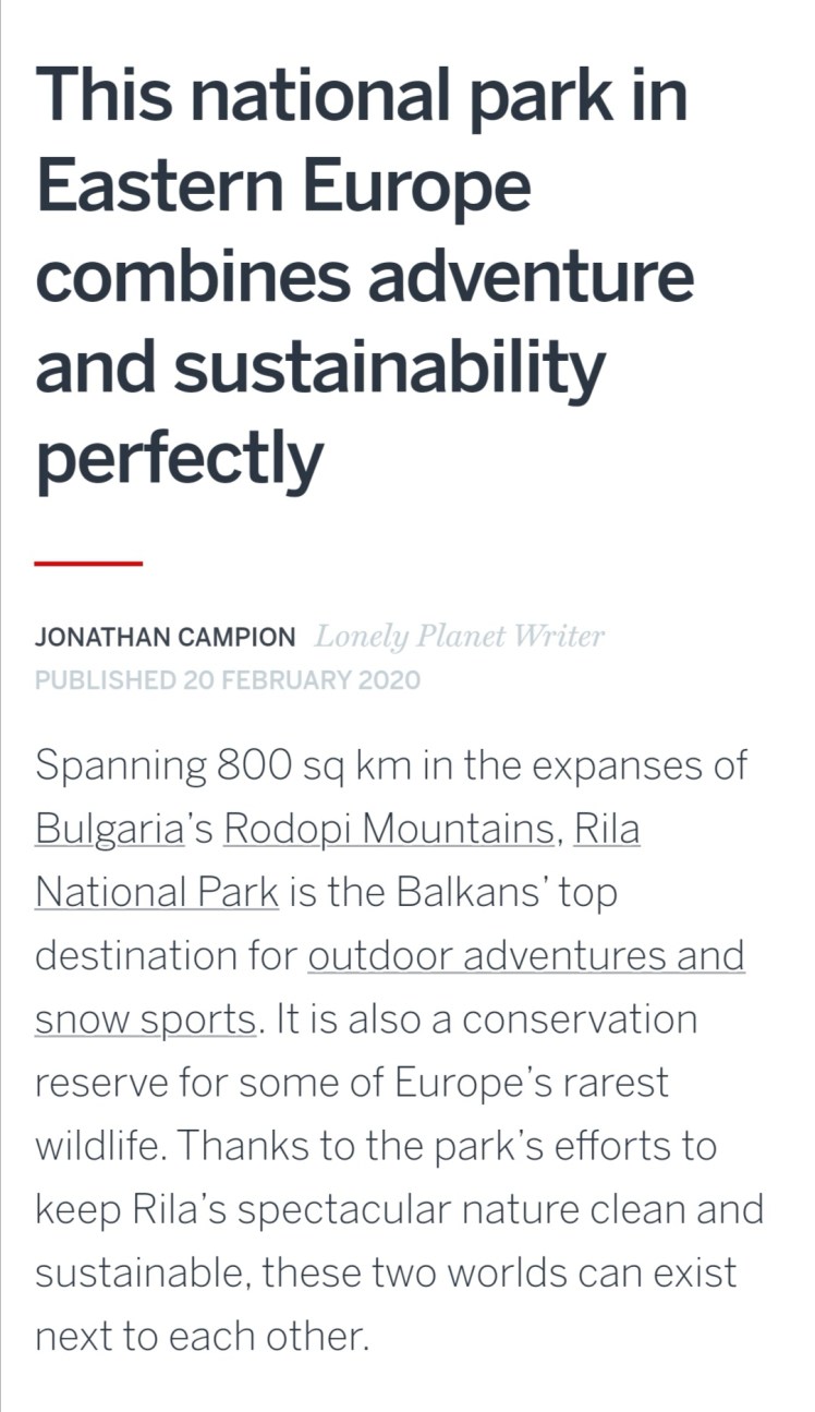 Lonely Planet Rila Borovets Bulgaria